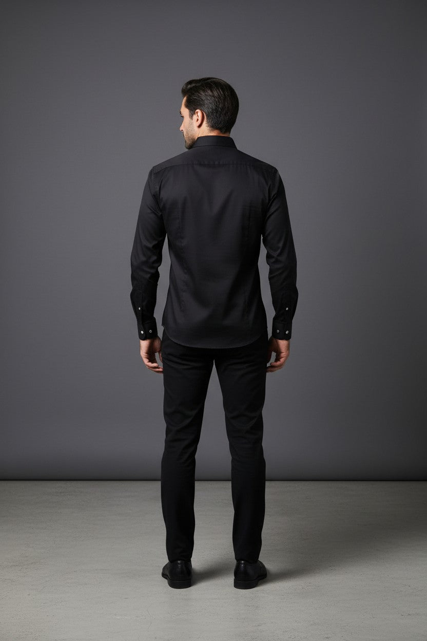 Vercini Versatile Collection: Classic Shirt with Signature 'V' Emblemg