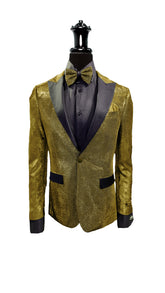 Dazzling Gold Suit by Vercini SUITS All Suits Vercini