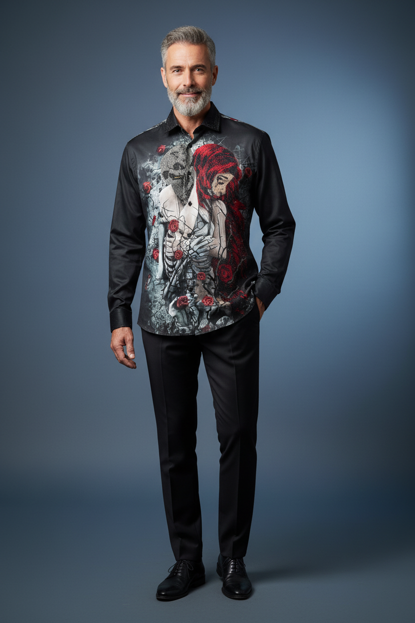 Gothic Art Shirt - Relaxed Pose