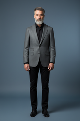 Gray Tweed Front View