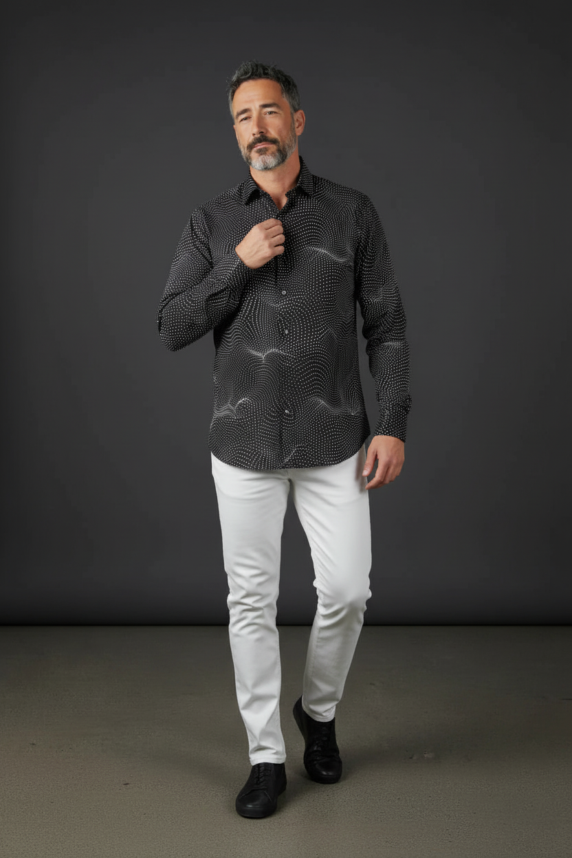 Stellar Pathway Men's Dress Shirt