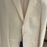 Cream Sport Jacket with Pocket