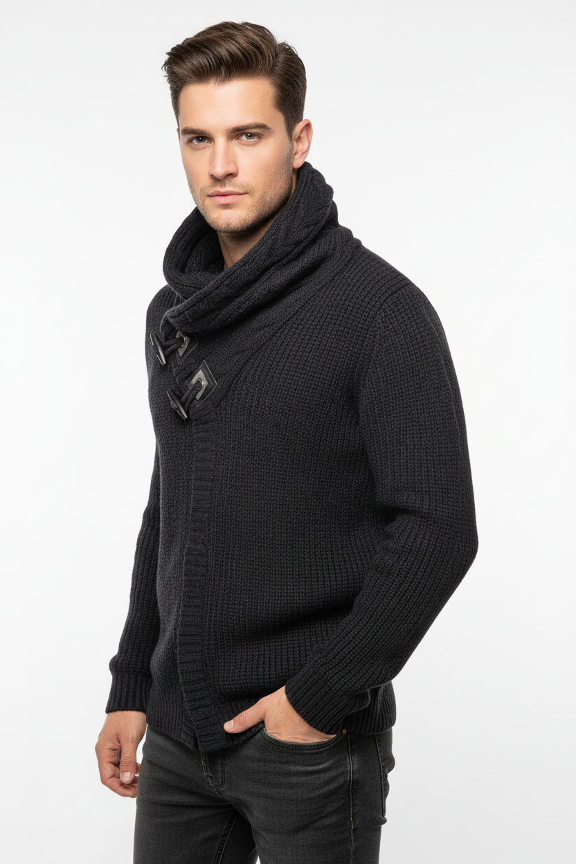 Alpine Toggle Cowl Neck Sweater