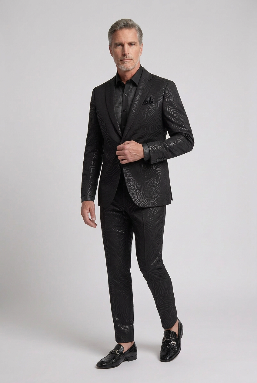 Jacket-button pose