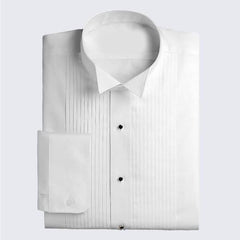 Classic White Tuxedo Shirt – Full‑Sleeve, Black‑Tie Ready