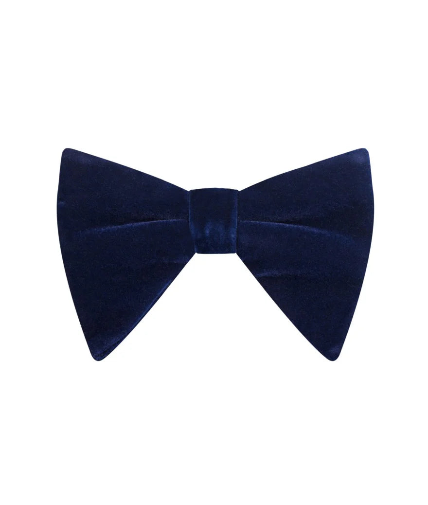 Midnight Velvet Long Bow Tie