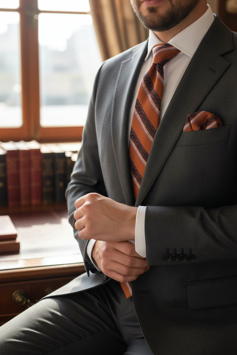 Diagonal Stripe Luxury Tie