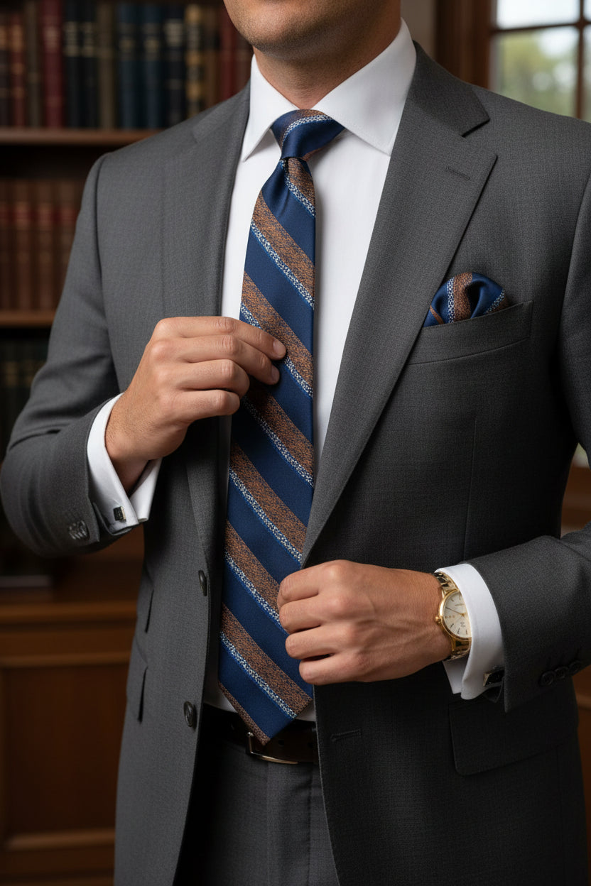 Diagonal Stripe Luxury Tie