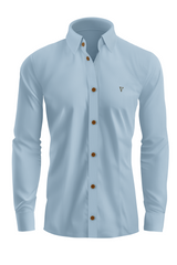 Vercini Versatile Collection: Classic Shirt with Signature 'V' Emblemg