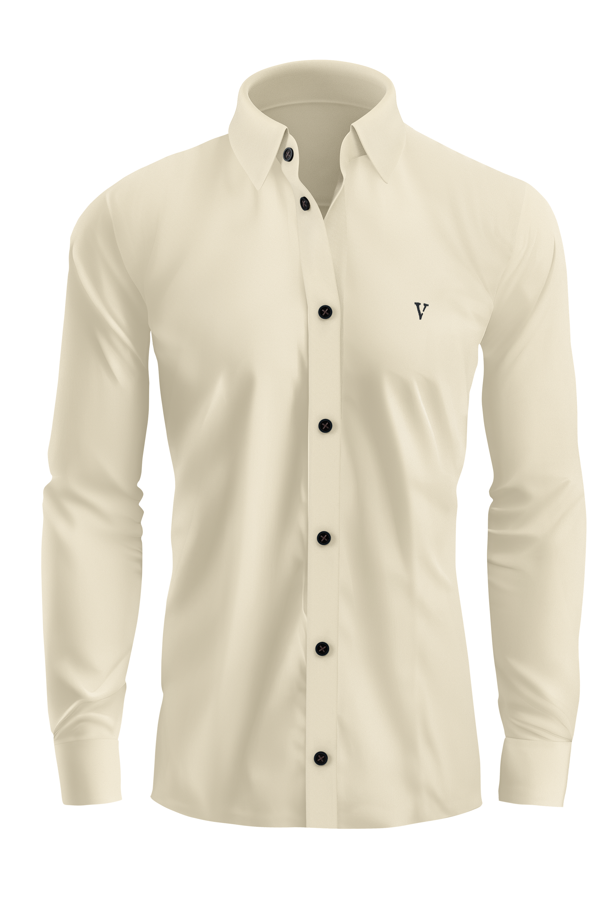 Vercini Versatile Collection: Classic Shirt with Signature 'V' Emblem