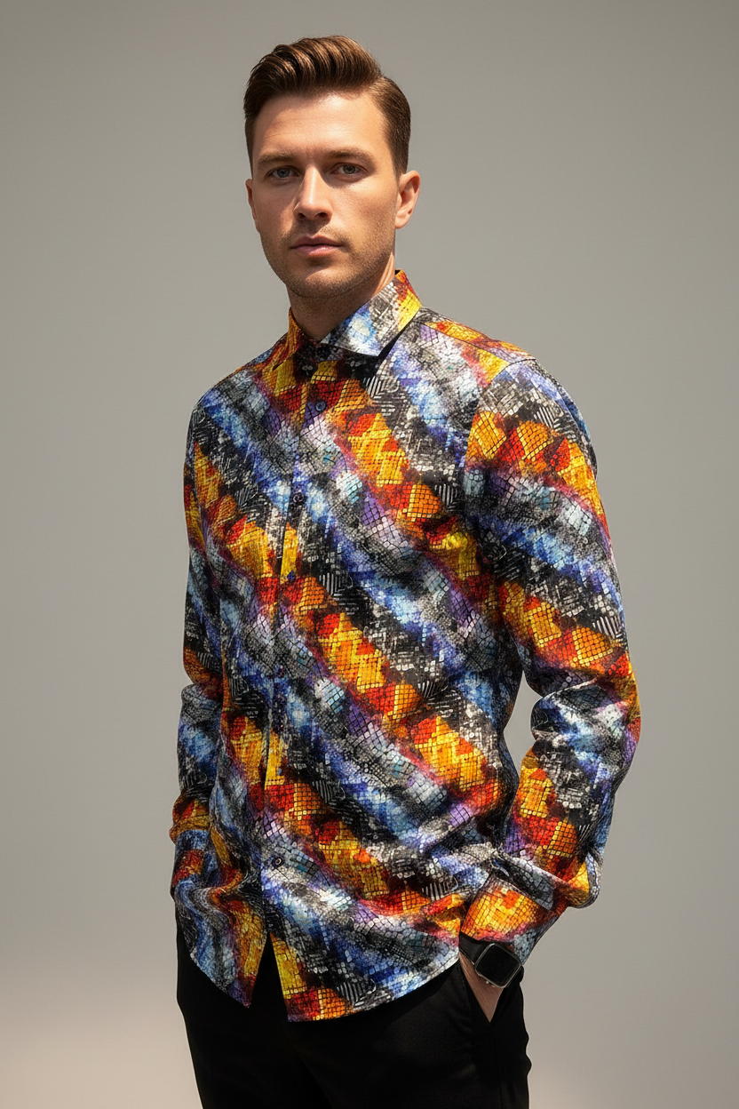 Mosaic Maison Shirt with Male Model