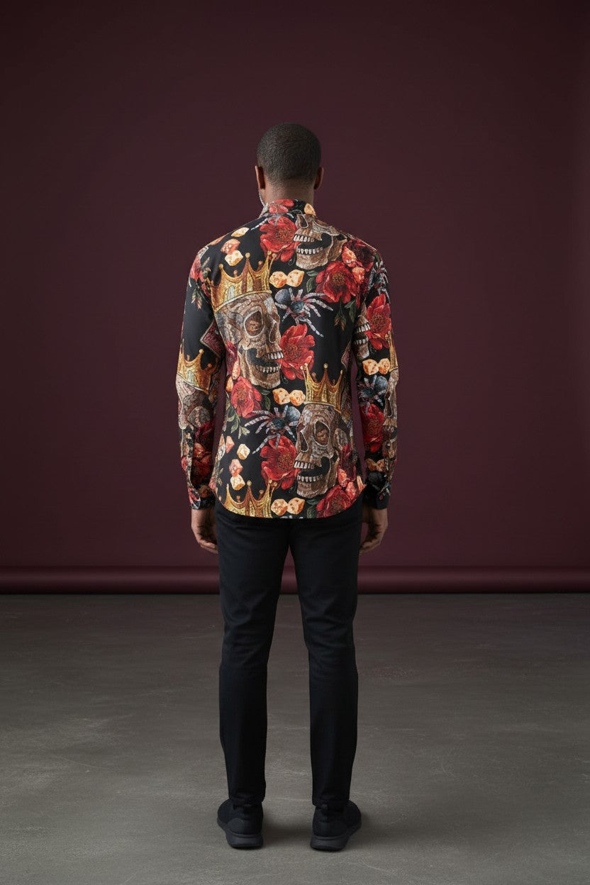 Regal Riddle Cotton Casual Men's Shirt
