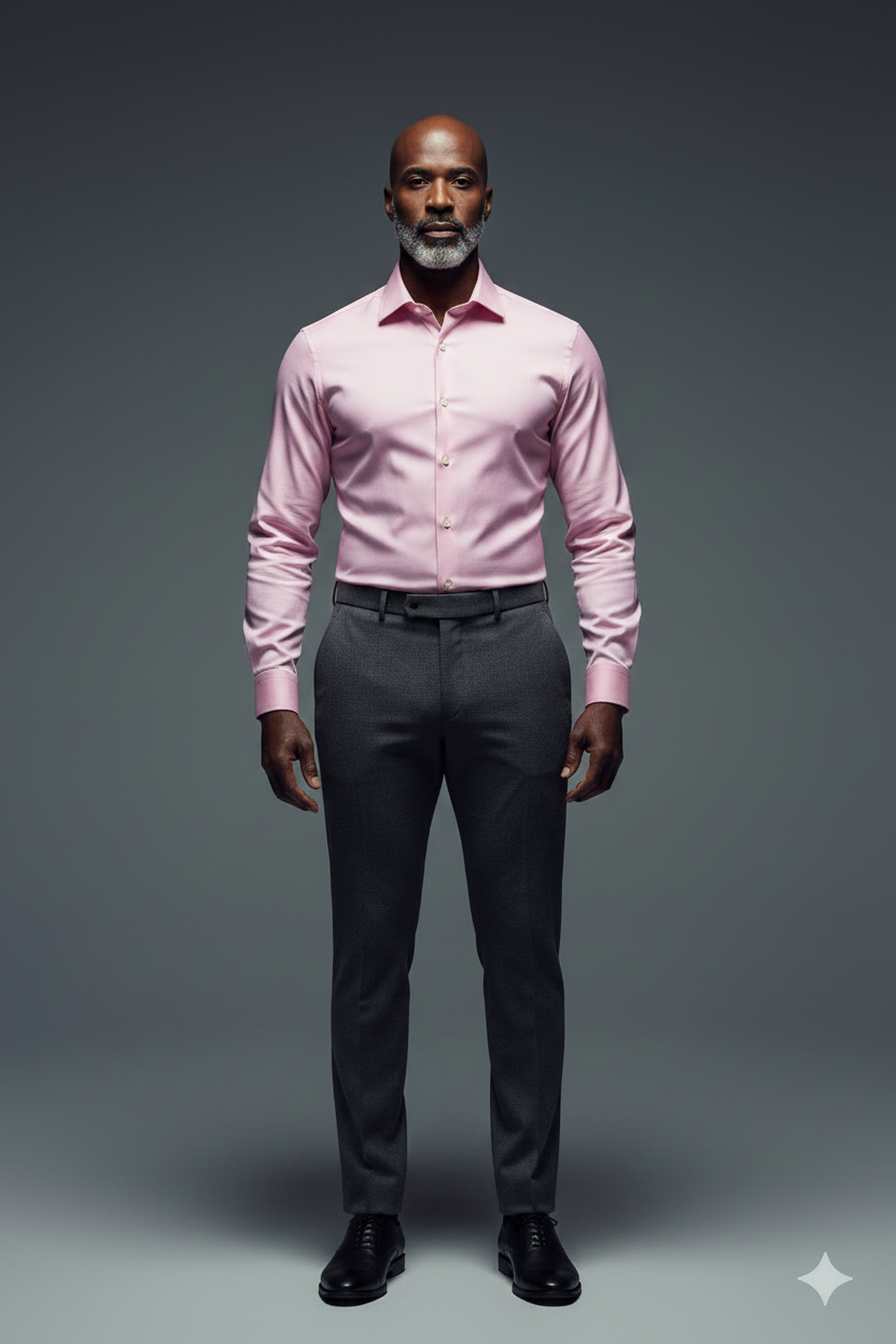Pink Shirt - Front Full-Body