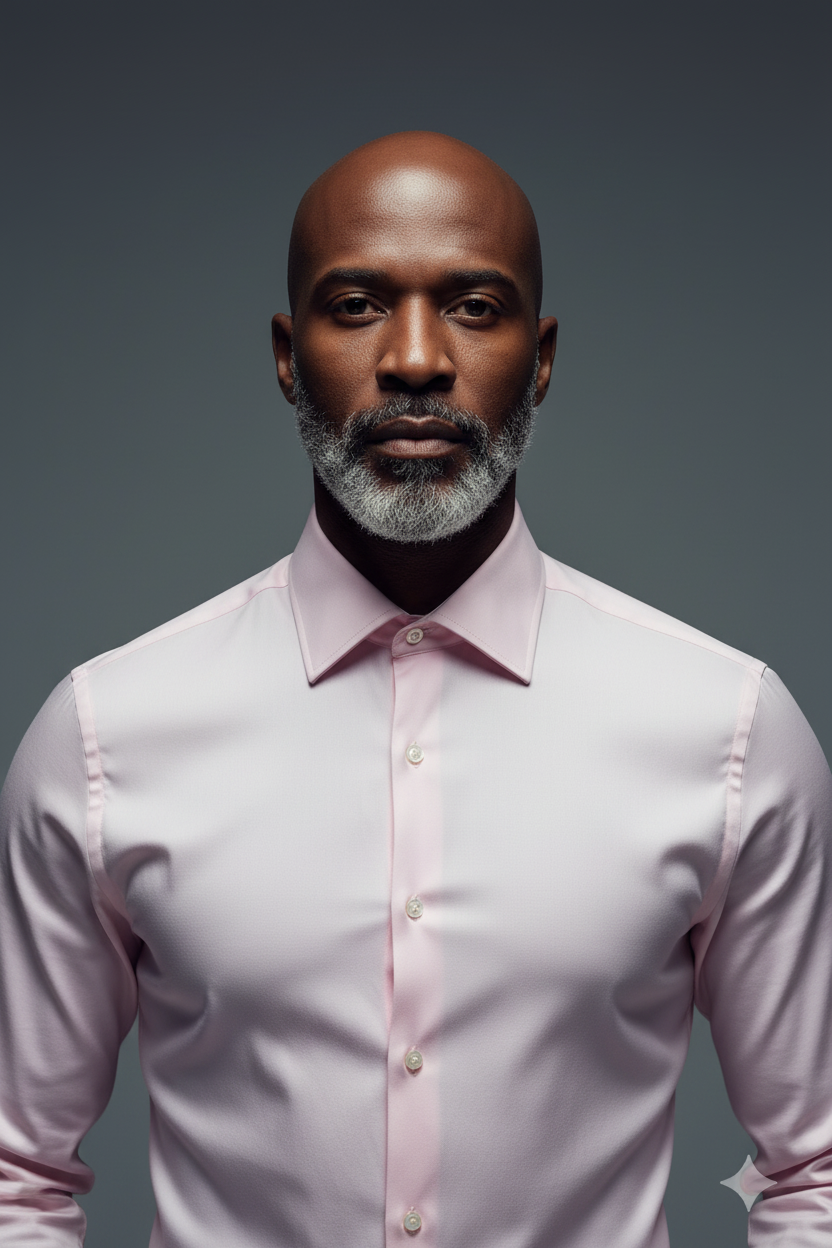 Pink Shirt - Upper Body Close-Up