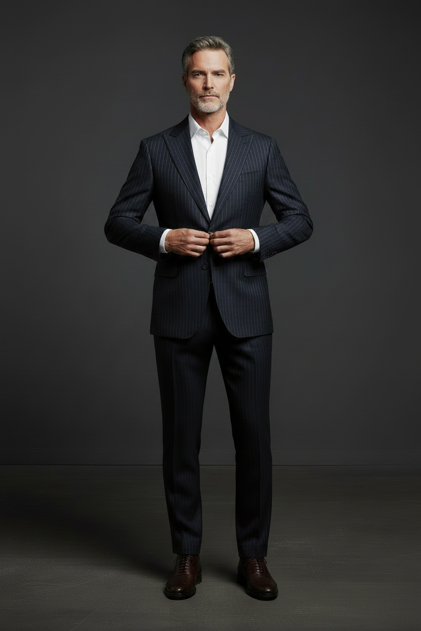 Pose 3 - Adjusting Lapels