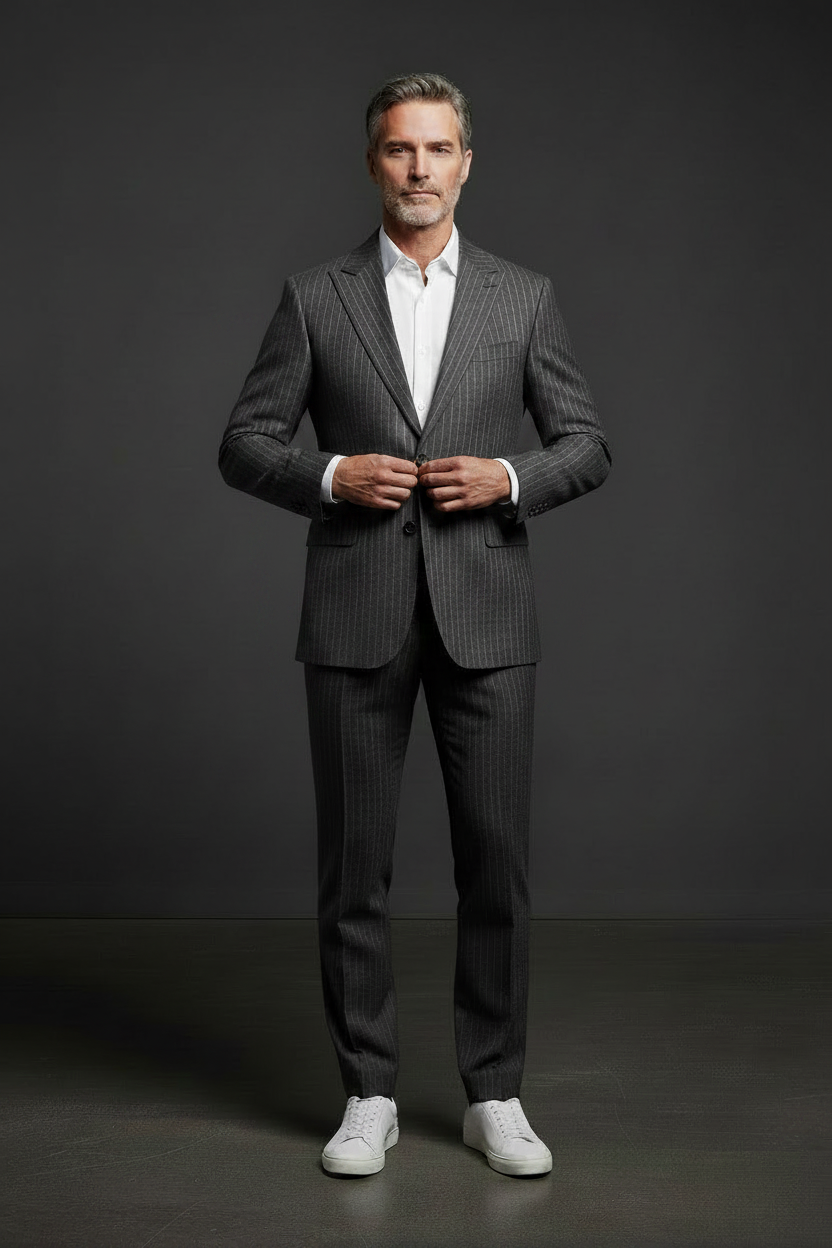 Pose 3 - Adjusting Lapels