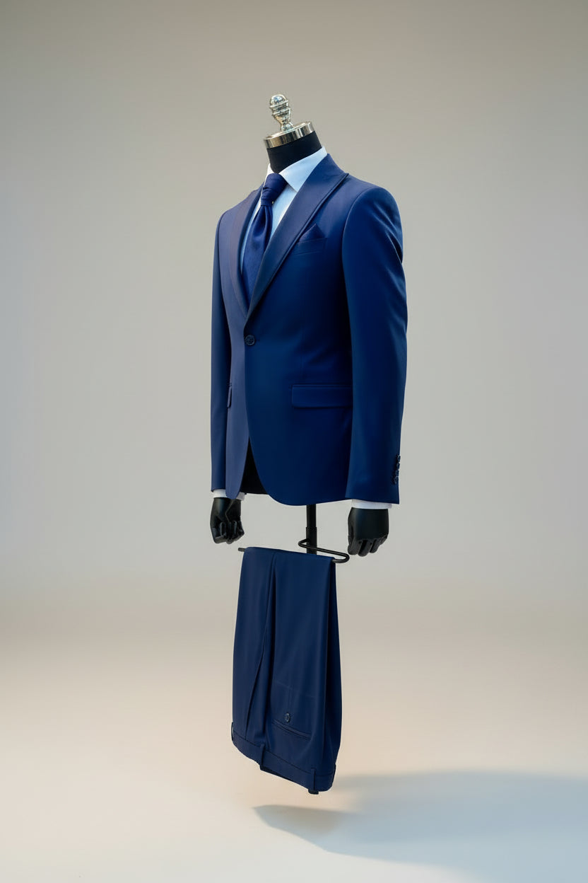 Vandyke Blue Tuxedo - 4-Piece Slim Fit