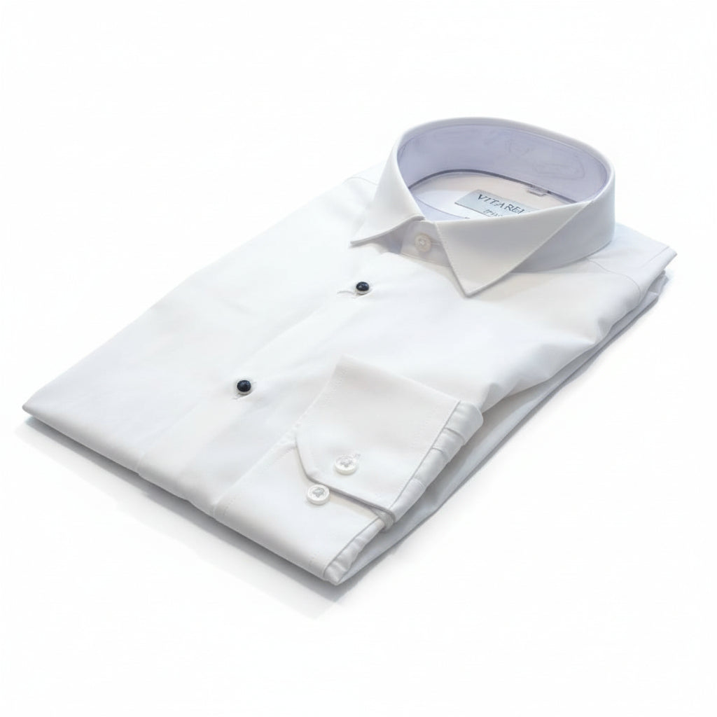 Classic White Tuxedo Shirt – Full‑Sleeve, Black‑Tie Ready