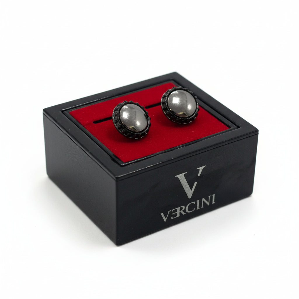 Vercini Premium Rhodium-Plated Cufflinks