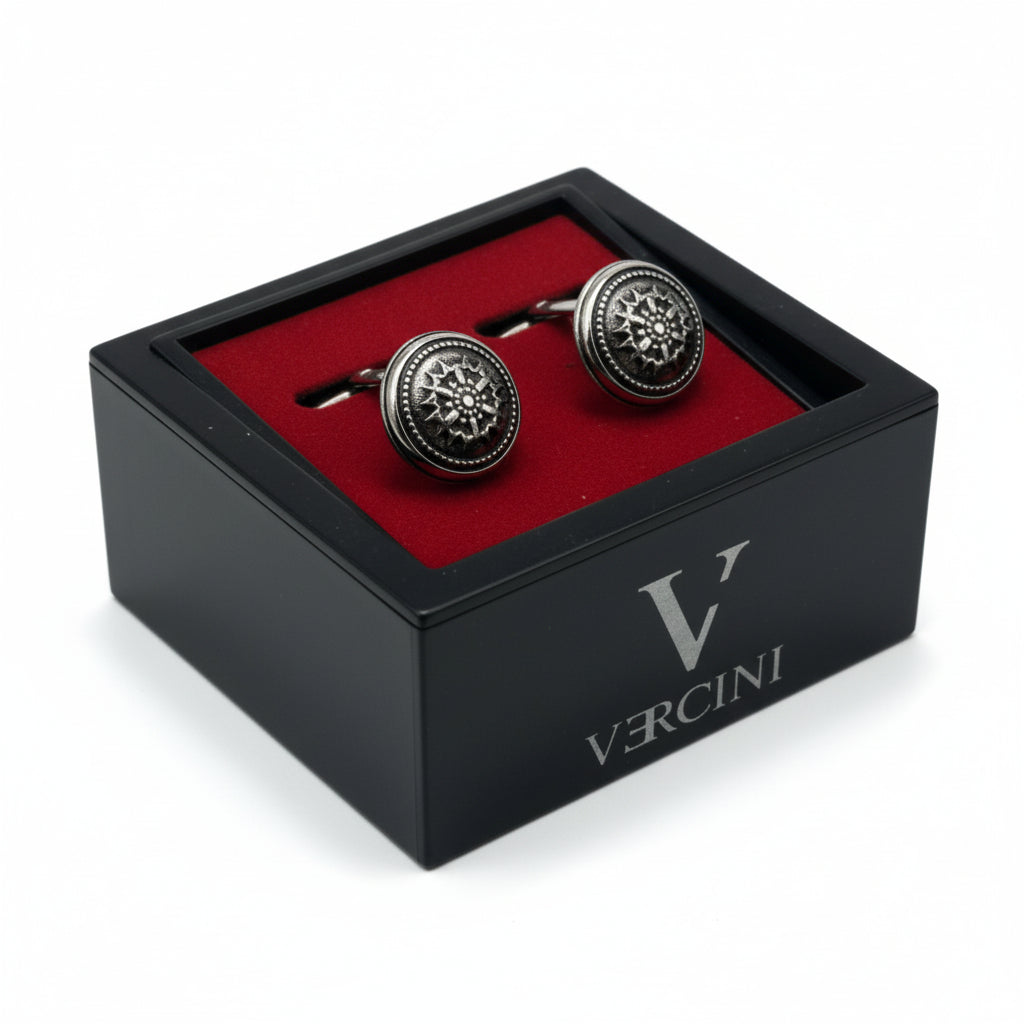 Vercini Ornate Medallion Cufflinks