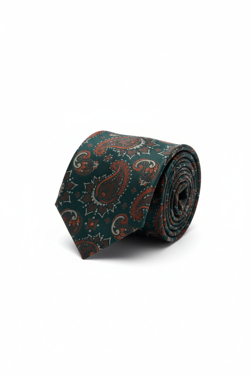 Burgundy Celestial Tie with Pocket Square Set - Moon & Stars Necktie