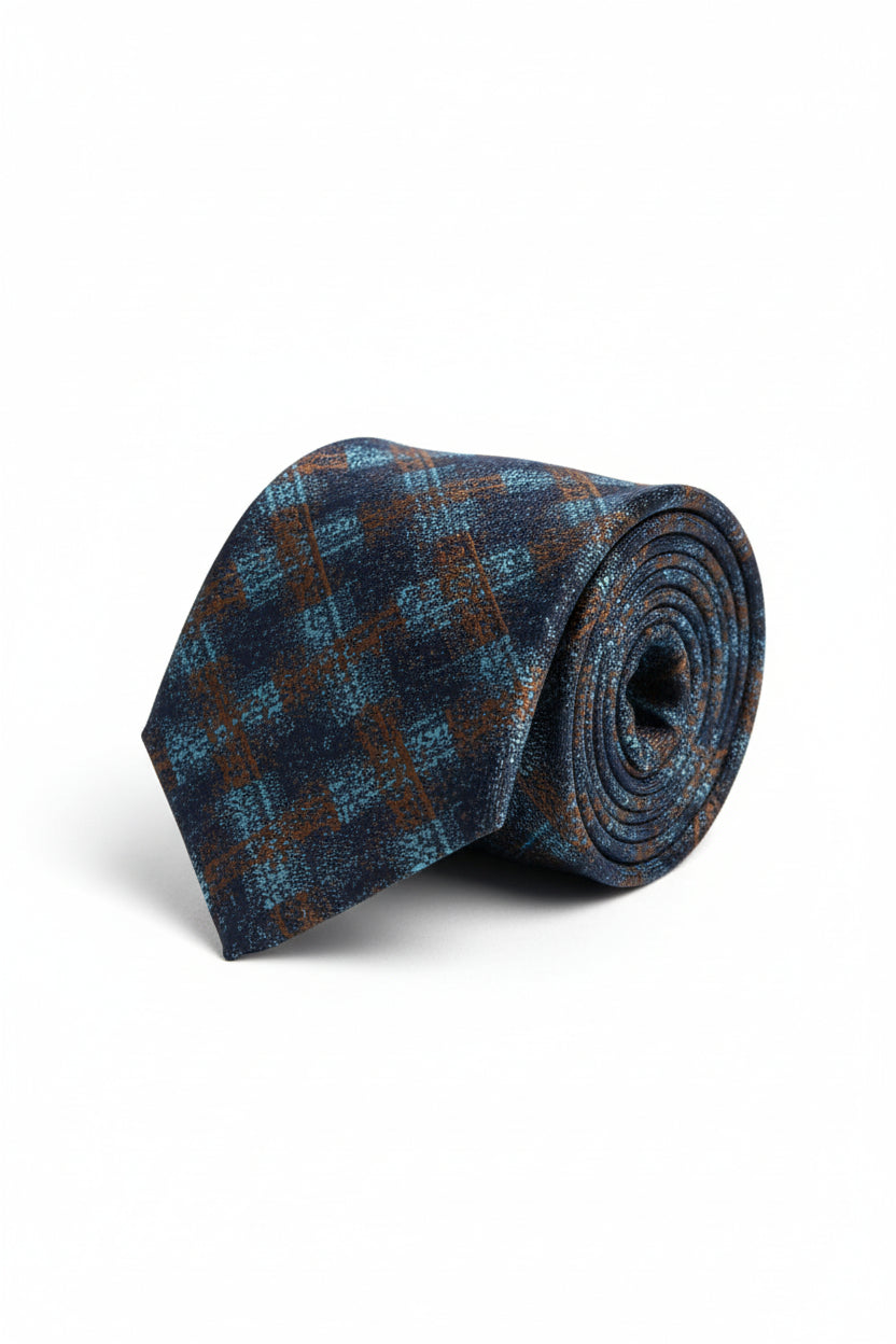 Abstract Textured Silk Tie