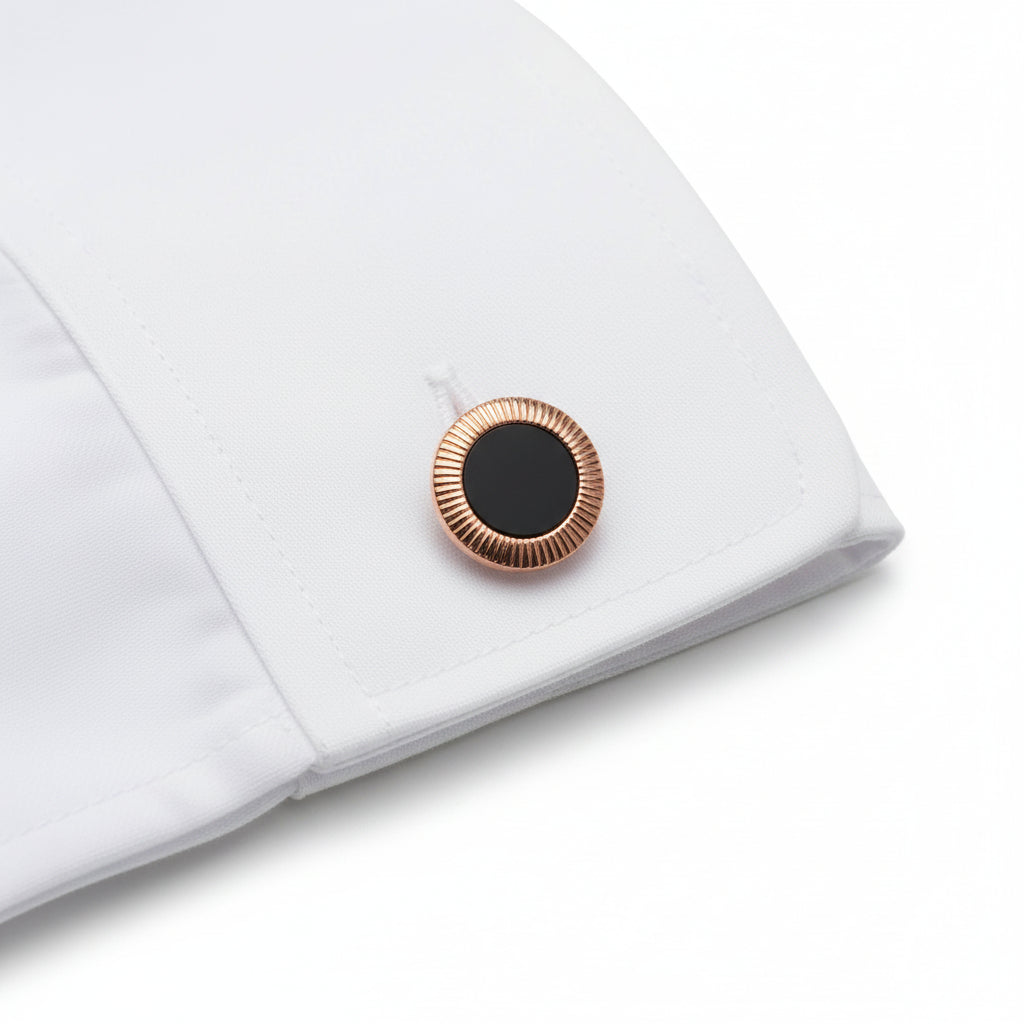 Vercini Luxury Rose Gold Cufflinks - Premium Men's Formal Accessories