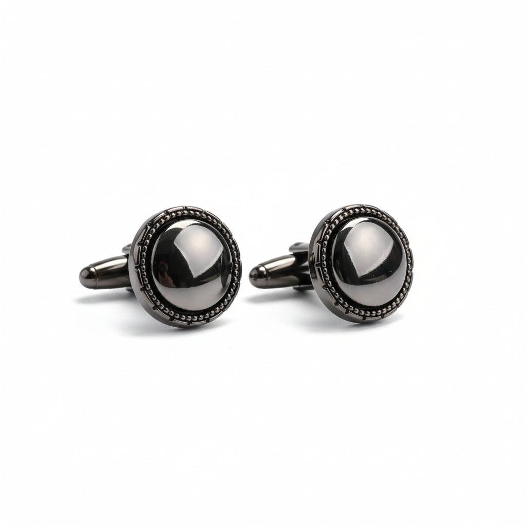 Vercini Gunmetal Hematite Cufflinks