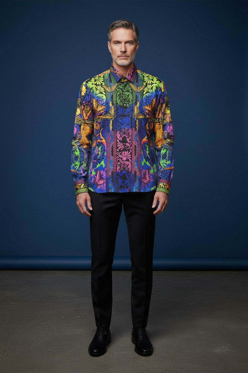 VIBRANT RHINESTONE SHIRT