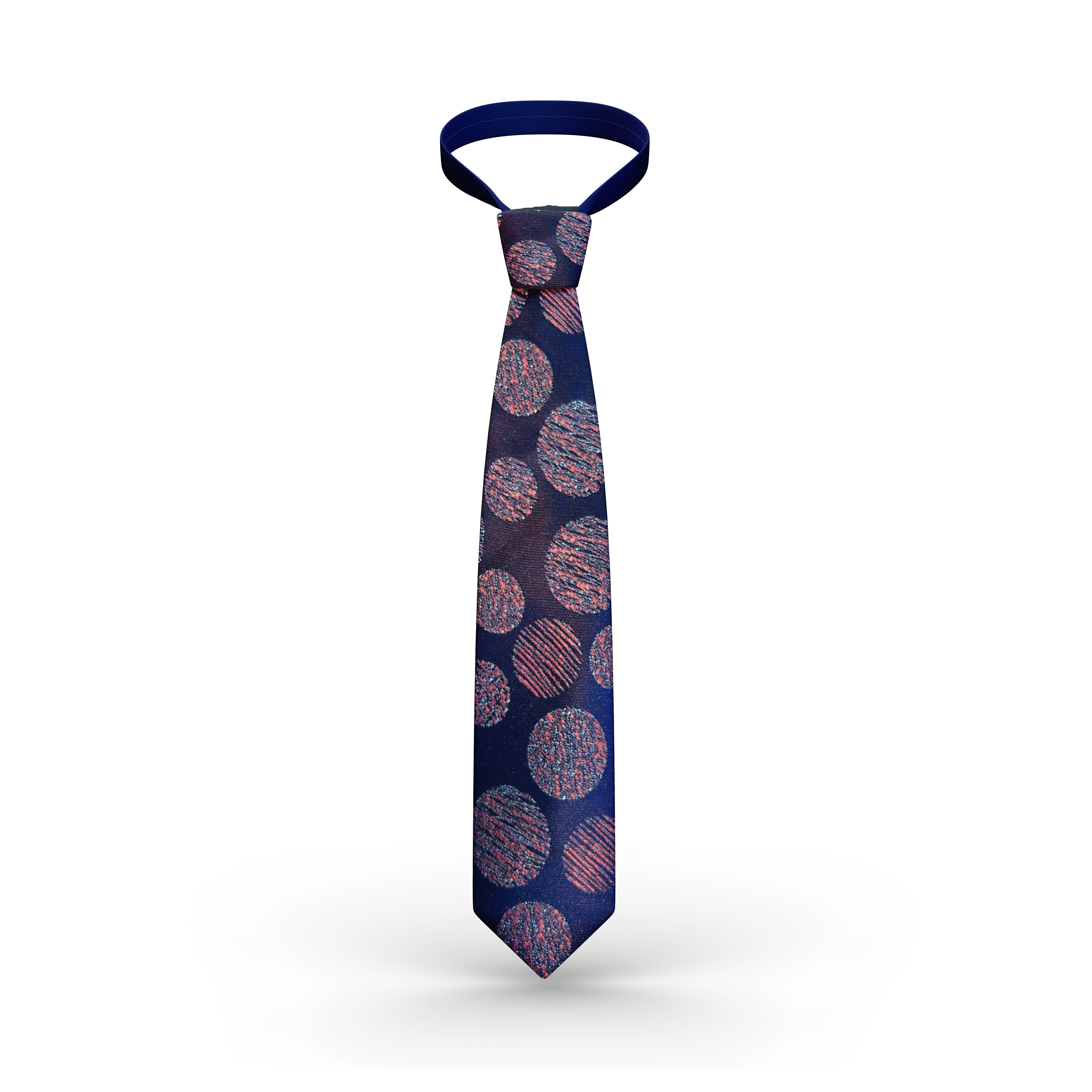 Men s Navy Blue/ pink circle Vercini tie TIES Ph accessories Vercini