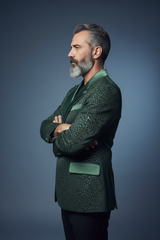 Sage Green Blazer - Profile Pose