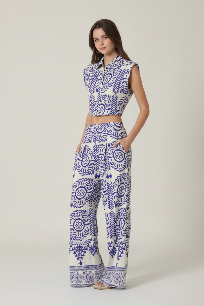 Santorini Print Co-Ord Set