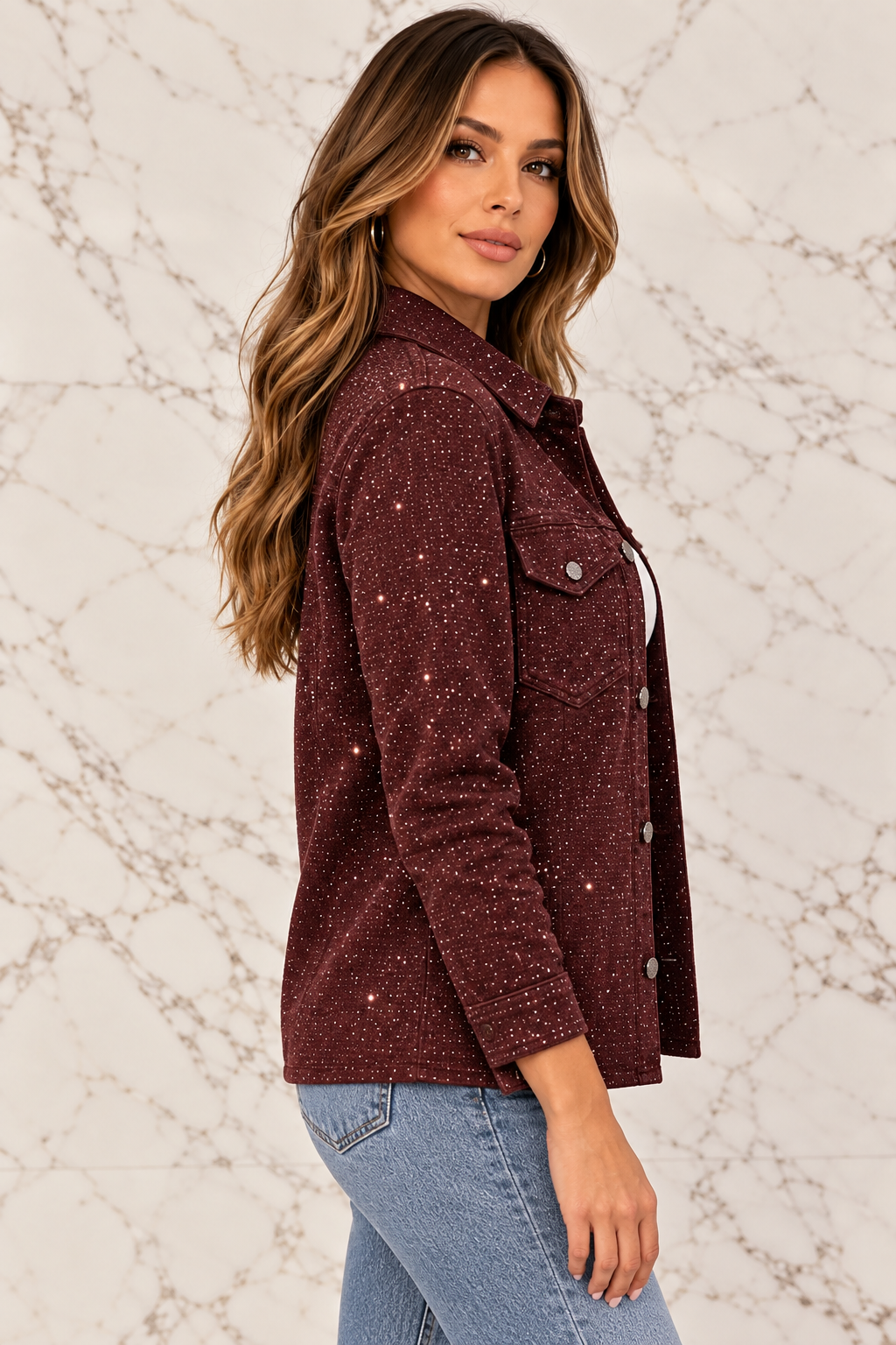Side-profile pose