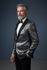 Tuxedo Blazer Three-Quarter Pose