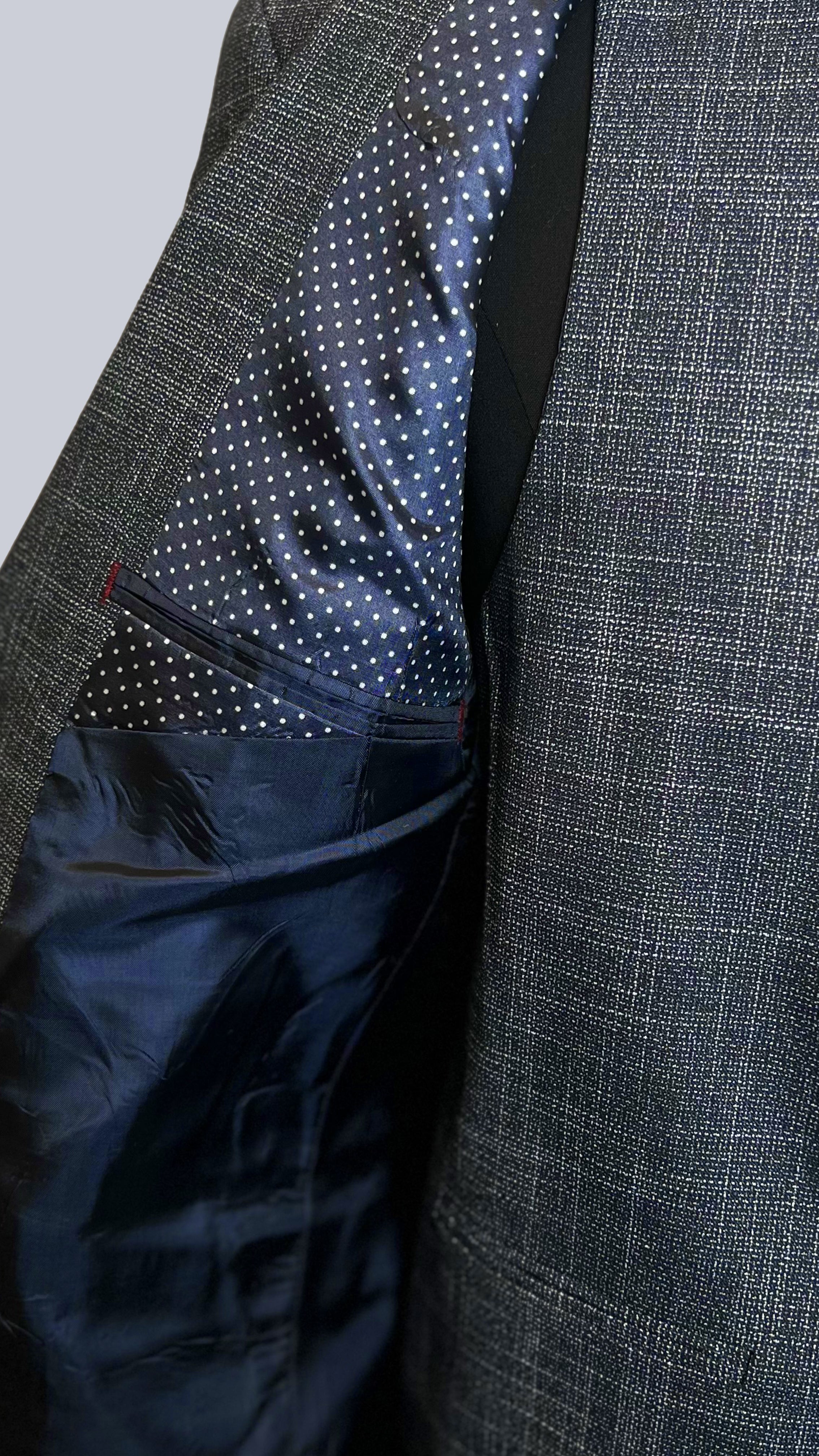 Chambray Elegance Men's Three Piece Suit by Vercini