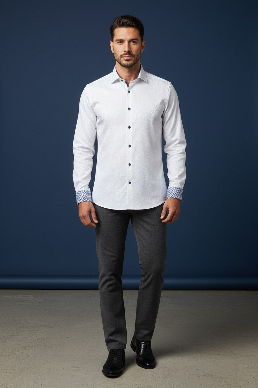 Vercini Y01 Signature White Dress Shirt