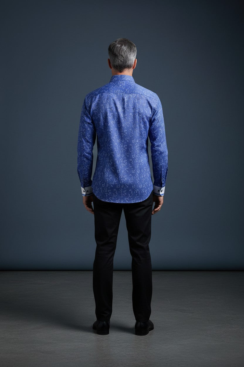 Sartorial Cipher Slim Fit Men's Casual Shirt