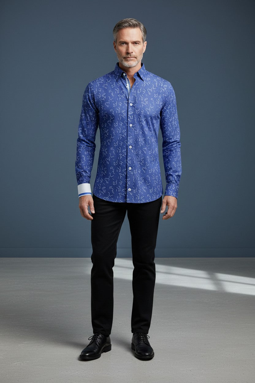 Sartorial Cipher Slim Fit Men's Casual Shirt