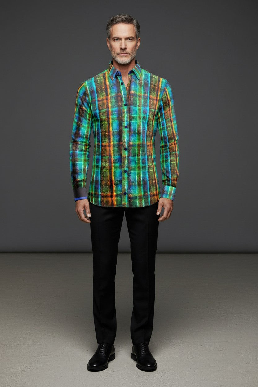 Vercini Abstract Artisan Cotton Shirt