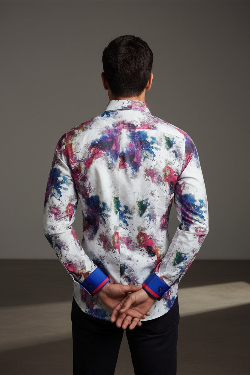 Spectrum Splash Men's Casual Shirt