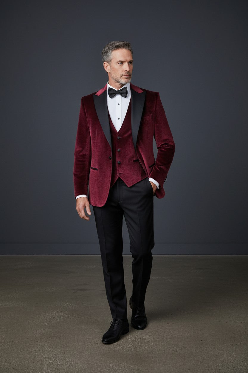 Vercini Signature Velvet 3-Piece Tuxedo
