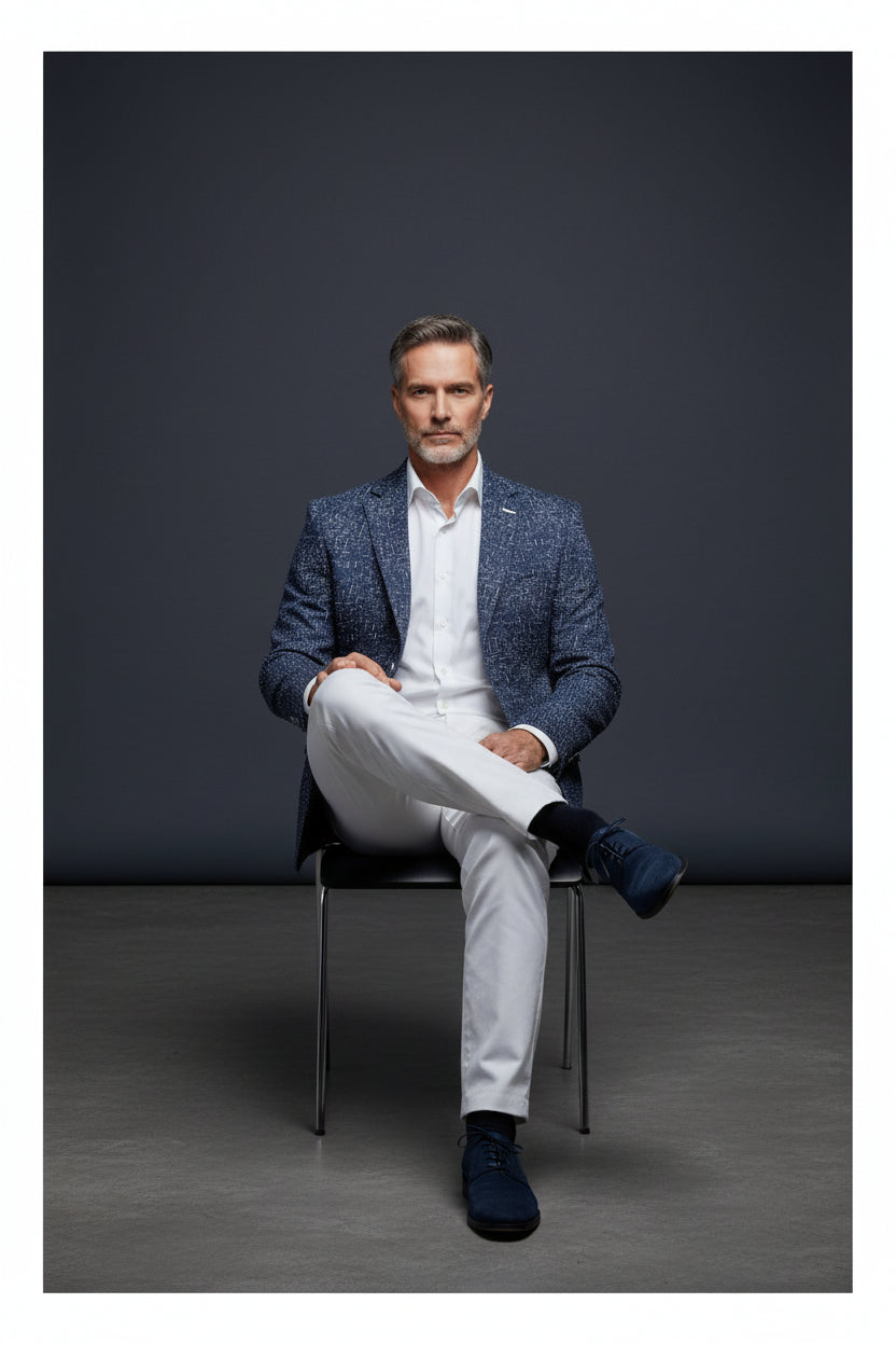 Vercini Premium Textured Elegance Blazer