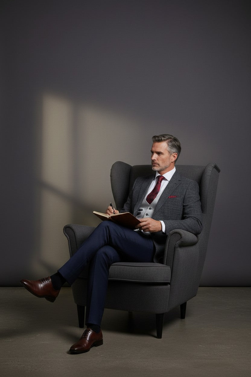 Three-Piece Tailored Suit | Premium Men's Suit | Vercini