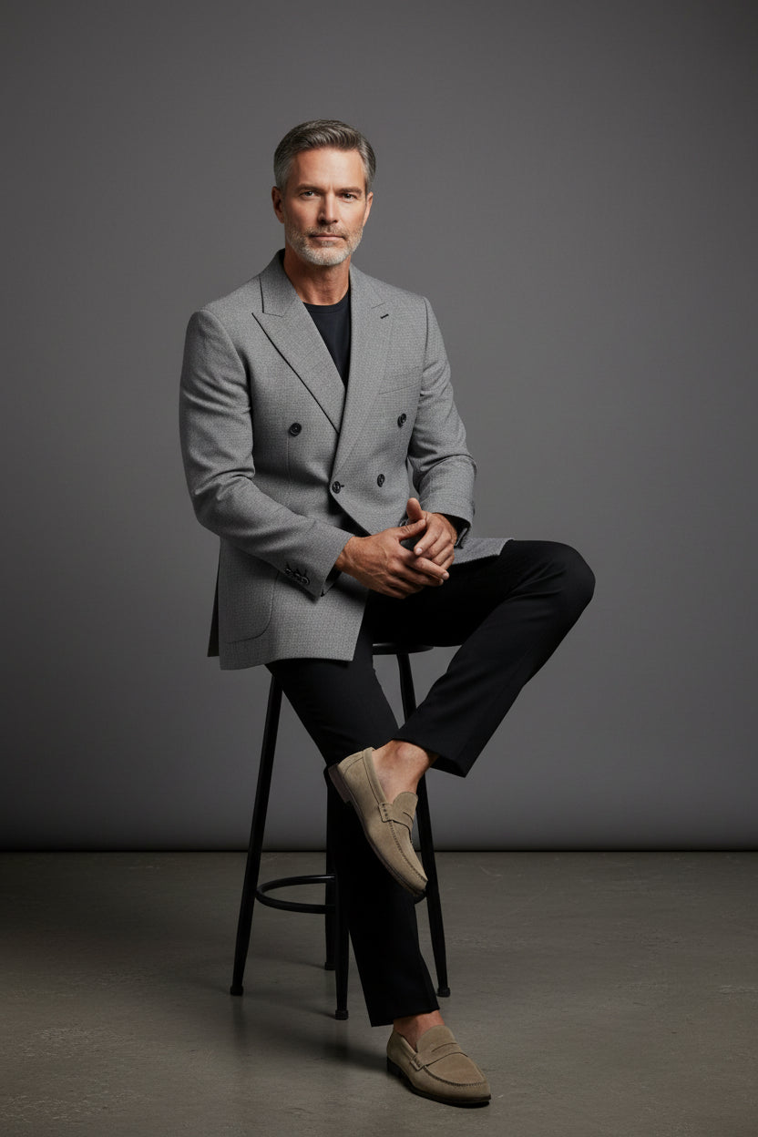 Timeless Double-Breasted Jacket – Classic Elegance & Sophistication"