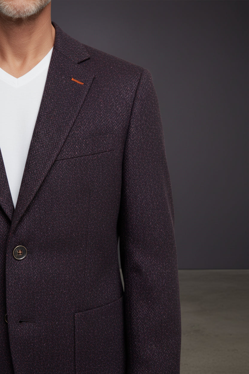 KNITED DECONSTRUCTED WOOL SPORT JACKET