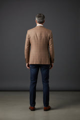 Cinnamon Herringbone Wool Blazer