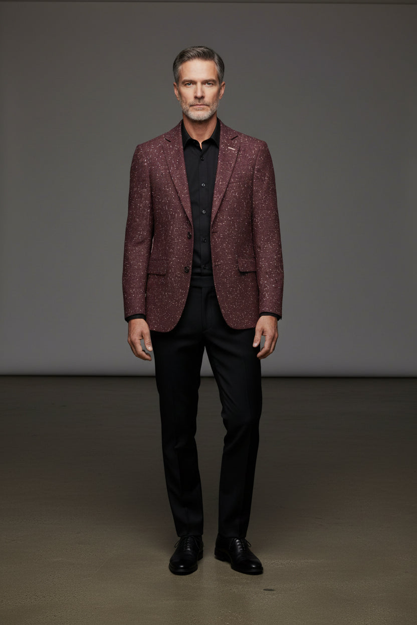 Luxury Texture Blazer – Vercini Slim Fit Edition