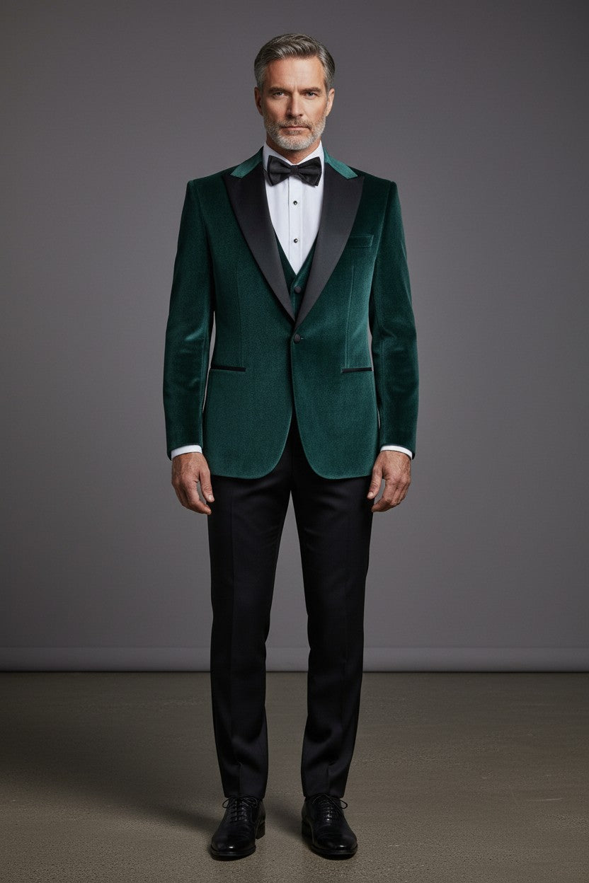 Vercini Signature Velvet 3-Piece Tuxedo
