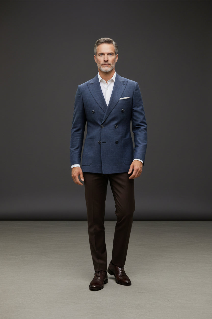 Timeless Double-Breasted Jacket – Classic Elegance & Sophistication"