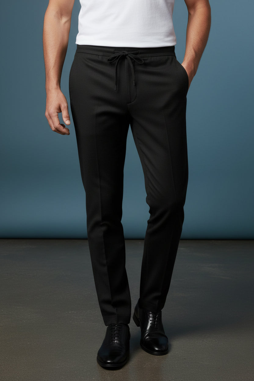 Modern Slim Fit Italian-Cut Trousers